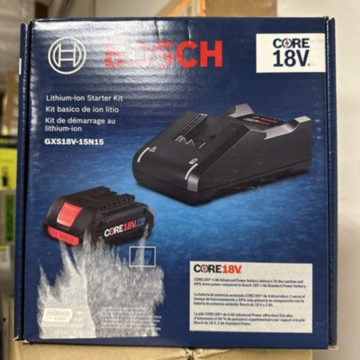 BOSCH CORE18V Starter Kit with 4.0 Ah Compact Battery